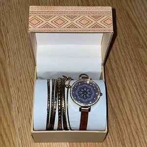 (BRAND NEW)Jessica Carlyle watch and bracelet set